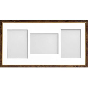 Frame Company Drayton Multi Aperture Photo Frame, Walnut, 20x10 for 7x5 inch (x3 PLP) Frame Company Drayton Multi Aperture Photo Frame, Walnut, 20x10 for 7x5 inch (x3 PLP)