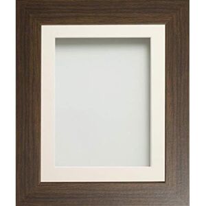 Frame Company Watson Brown Picture Photo Frame fitted with Perspex, 9x7 inch with Ivory Mount for image size 6x4 inch Frame Company Watson Brown Picture Photo Frame fitted with Perspex, 9x7 inch with Ivory Mount for image size 6x4 inch