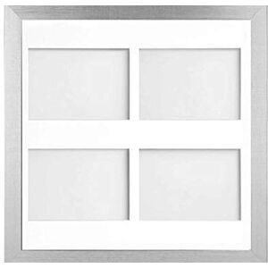 Frame Company Simpson Silver Multi Aperture Photo Frame, 40x40cm for 7x5 inch (x4) Frame Company Simpson Silver Multi Aperture Photo Frame, 40x40cm for 7x5 inch (x4)