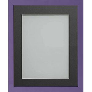 Frame Company Jellybean Range Purple Wooden 30x20 inch Picture Photo Frame with Grey Mount for Image A2 * Choice of Colours & Sizes* Fitted with Perspex Frame Company Jellybean Range Purple Wooden 30x20 inch Picture Photo Frame with Grey Mount for Image A2 * Choice of Colours & Sizes* Fitted with Perspex