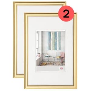 walther design Picture Frame Gold 40 x 50 cm Twin Pack, Trendstyle Plastic Frame KP050GD walther design Picture Frame Gold 40 x 50 cm Twin Pack, Trendstyle Plastic Frame KP050GD