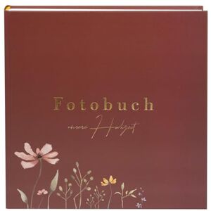 Goldbuch 08 043 Wedding Album Blütenliebe Bordeux Photo Album with 60 White Pages and Glassine Dividers Memory Album with Gold Embossing Photo Album with Flower Motif Approx. 30 x 31 x 4 cm Goldbuch 08 043 Wedding Album Blütenliebe Bordeux Photo Album with 60 White Pages and Glassine Dividers Memory Album with Gold Embossing Photo Album with Flower Motif Approx. 30 x 31 x 4 cm
