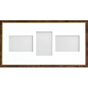 Frame Company Drayton Multi Aperture Photo Frame, Walnut, 20x10 for 6x4 inch (x3 LPL) Frame Company Drayton Multi Aperture Photo Frame, Walnut, 20x10 for 6x4 inch (x3 LPL)