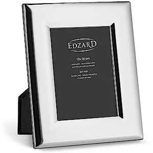 Edzard Photo Frame Positano, 5x7 inch (13x18 cm), Silver Plated Picture Frame, Tarnish Protected Edzard Photo Frame Positano, 5x7 inch (13x18 cm), Silver Plated Picture Frame, Tarnish Protected