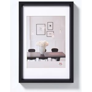 walther design Picture Frame Black 40 x 60 cm with PassepArtout, Steel Style Plastic Frame ES460B walther design Picture Frame Black 40 x 60 cm with PassepArtout, Steel Style Plastic Frame ES460B
