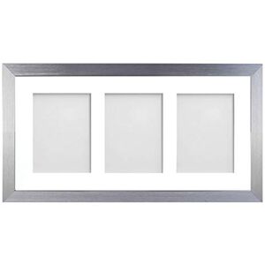 Frame Company Simpson Silver Multi Aperture Photo Frame, 20x10 for 6x4 inch (x3 PPP) Frame Company Simpson Silver Multi Aperture Photo Frame, 20x10 for 6x4 inch (x3 PPP)