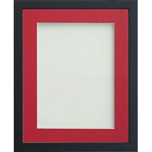 Frame Company Jellybean Range Black Wooden 24x20 inch Picture Photo Frame with Red Mount for Image 20x16 inch * Choice of Colours & Sizes* Fitted with Perspex Frame Company Jellybean Range Black Wooden 24x20 inch Picture Photo Frame with Red Mount for Image 20x16 inch * Choice of Colours & Sizes* Fitted with Perspex