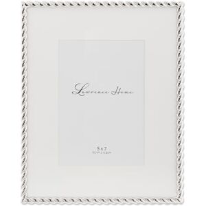 Lawrence Frames Silver Metal Rope 8x10 Matted for 5x7 Picture Frame (710080) Lawrence Frames Silver Metal Rope 8x10 Matted for 5x7 Picture Frame (710080)