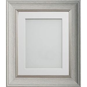 Frame Company Drummond Range Pale Grey 10x8 inch Picture Photo Frame with White Mount for Image 7x5 inch * Choice of Sizes* Fitted with Real Glass Frame Company Drummond Range Pale Grey 10x8 inch Picture Photo Frame with White Mount for Image 7x5 inch * Choice of Sizes* Fitted with Real Glass