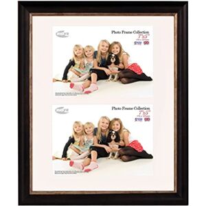 INOV8 British Made Traditional Picture/Photo Frame, 12x10 Dual Aperture with Two 7x5-inch Insets, Small Washed Black INOV8 British Made Traditional Picture/Photo Frame, 12x10 Dual Aperture with Two 7x5-inch Insets, Small Washed Black