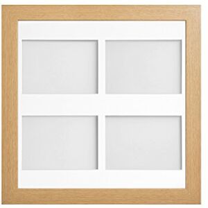 Frame Company Watson Beech Multi-Aperture Photo Frame with Mount, 40x40cm for 7x5 (x4 landscape) * Choice of Frame Colour and Mount Design* NEW Frame Company Watson Beech Multi-Aperture Photo Frame with Mount, 40x40cm for 7x5 (x4 landscape) * Choice of Frame Colour and Mount Design* NEW