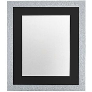 FRAMES BY POST Glitz White Picture Photo Frame with Black Mount 40 x 50 CM Image Size 16 x 12 Inch Plastic Glass FRAMES BY POST Glitz White Picture Photo Frame with Black Mount 40 x 50 CM Image Size 16 x 12 Inch Plastic Glass