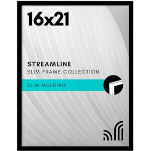 Americanflat 16x21 Picture Frame with Polished Plexiglass Streamline Collection Thin Border Picture Frame for Wall Display Hanging Hardware Included Black Americanflat 16x21 Picture Frame with Polished Plexiglass Streamline Collection Thin Border Picture Frame for Wall Display Hanging Hardware Included Black