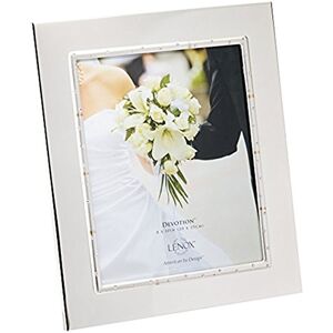Lenox Devotion 8" X 10" Frame, Silver-plated, Metallic, 2.3 LB Lenox Devotion 8" X 10" Frame, Silver-plated, Metallic, 2.3 LB