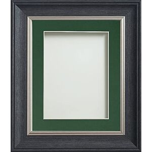 Frame Company Drummond Range Charcoal 12x10 inch Picture Photo Frame with Bottle Green Mount for Image 8x6 inch * Choice of Sizes* Fitted with Real Glass Frame Company Drummond Range Charcoal 12x10 inch Picture Photo Frame with Bottle Green Mount for Image 8x6 inch * Choice of Sizes* Fitted with Real Glass