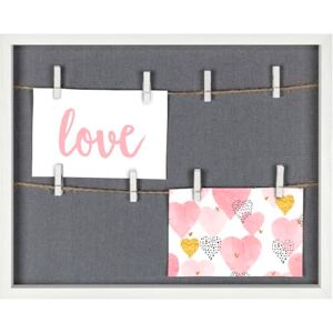 Hama Muro White Picture Frame with Cord and Clips 29.5 x 36.5 cm Hama Muro White Picture Frame with Cord and Clips 29.5 x 36.5 cm