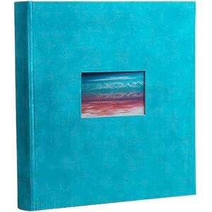 Exacompta Ref. 16178E – Skandi Book Photo Album – 300 Photos – 60 White Pages – Size 29 x 32 cm – Turquoise Velour Look Cover – Customisation Window with Visual Holiday Landscape Exacompta Ref. 16178E – Skandi Book Photo Album – 300 Photos – 60 White Pages – Size 29 x 32 cm – Turquoise Velour Look Cover – Customisation Window with Visual Holiday Landscape