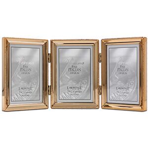 Lawrence Frames Classic Bead Picture Frame, 3.5x5 Triple, Gold, 3 Count Lawrence Frames Classic Bead Picture Frame, 3.5x5 Triple, Gold, 3 Count