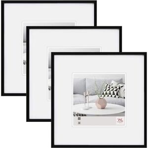 walther design Picture Frame Black 20 x 20 cm 3-Pack, Galeria Plastic Frame KB220H3 walther design Picture Frame Black 20 x 20 cm 3-Pack, Galeria Plastic Frame KB220H3