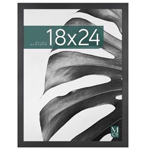MCS Studio Gallery 46x61 cm (18x24 in) Poster Frame Black Woodgrain, Vertical & Horizontal Wall Hanging Large Picture Frame for Photos, Posters & Art Prints (1-Pack) MCS Studio Gallery 46x61 cm (18x24 in) Poster Frame Black Woodgrain, Vertical & Horizontal Wall Hanging Large Picture Frame for Photos, Posters & Art Prints (1-Pack)