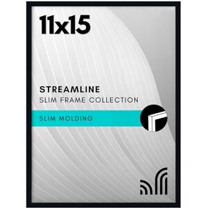 Americanflat 11x15 Picture Frame with Polished Plexiglass Streamline Collection Thin Border Picture Frame for Wall Display Hanging Hardware Included Black Americanflat 11x15 Picture Frame with Polished Plexiglass Streamline Collection Thin Border Picture Frame for Wall Display Hanging Hardware Included Black
