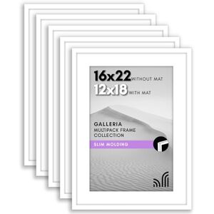 Americanflat 16x22 Picture Frame Set of 5 in White Use as 12x18 Poster Frame With Mat or 16x22 Without Mat Collage Wall Decor With Plexiglass Cover Gallery Wall Set Americanflat 16x22 Picture Frame Set of 5 in White Use as 12x18 Poster Frame With Mat or 16x22 Without Mat Collage Wall Decor With Plexiglass Cover Gallery Wall Set
