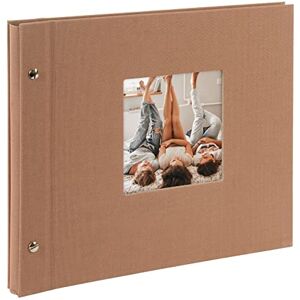 Goldbuch Bella Vista 26 819 Screw Album Hazelnut, Photo Book 30 x 25 x 2 cm, Photo Album 40 White Pages, Picture Album Cover Linen, Photo Album with Window Cut-Out, Photo Book Hazelnut Brown Goldbuch Bella Vista 26 819 Screw Album Hazelnut, Photo Book 30 x 25 x 2 cm, Photo Album 40 White Pages, Picture Album Cover Linen, Photo Album with Window Cut-Out, Photo Book Hazelnut Brown