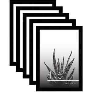 Americanflat 4x6 Picture Frame Set of 5 in Black Picture Frames Collage Wall Decor with Plexiglass Cover, Hanging Hardware, and Easel Gallery Wall Frame Set for Wall or Tabletop Display Americanflat 4x6 Picture Frame Set of 5 in Black Picture Frames Collage Wall Decor with Plexiglass Cover, Hanging Hardware, and Easel Gallery Wall Frame Set for Wall or Tabletop Display