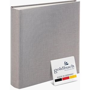 Goldbuch Summertime Trend 2 31606 Photo Album with 100 White Pages with Parchment Dividers, Photo Album with Linen Cover, up to 600 Pictures, High-Quality Paper, Grey, 30 x 31 cm Goldbuch Summertime Trend 2 31606 Photo Album with 100 White Pages with Parchment Dividers, Photo Album with Linen Cover, up to 600 Pictures, High-Quality Paper, Grey, 30 x 31 cm