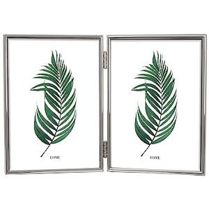 INOV8 Framing Tarnish Resistant Silver Plated Picture Frame Thin Edge Double Frame Design for Two Photos 7x5 Inch (18x12cm) INOV8 Framing Tarnish Resistant Silver Plated Picture Frame Thin Edge Double Frame Design for Two Photos 7x5 Inch (18x12cm)