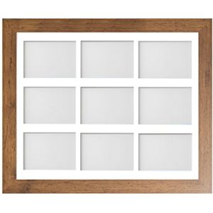 Frame Company Watson Rustic Multi-Aperture Photo Frame with Mount, 20x16 for 6x4 (x9) * Choice of Frame Colour and Mount Design* NEW Frame Company Watson Rustic Multi-Aperture Photo Frame with Mount, 20x16 for 6x4 (x9) * Choice of Frame Colour and Mount Design* NEW