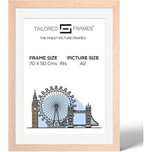 Tailored Frames 99 Solid Natural Oak 70 x 50Cm Frame for A2 Picture Single Picture Frames Wall Hanging Type Photo Frame with White Mount Tailored Frames 99 Solid Natural Oak 70 x 50Cm Frame for A2 Picture Single Picture Frames Wall Hanging Type Photo Frame with White Mount