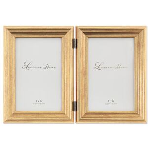 Lawrence Frames 4x6 Hinged Double Sutter Burnished Gold Picture Frame, 4 x 6 Dual Lawrence Frames 4x6 Hinged Double Sutter Burnished Gold Picture Frame, 4 x 6 Dual