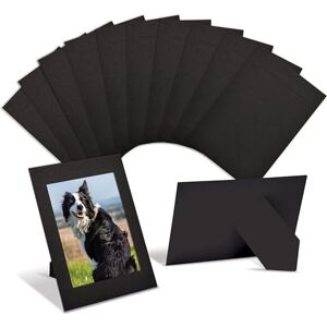 Better Office Products Paper Picture Frames for 4 x 6 Inch Inserts, 50 Pack, Heavy Cardstock Photo Frame with Easel, Standing Paper Frames (Black) Better Office Products Paper Picture Frames for 4 x 6 Inch Inserts, 50 Pack, Heavy Cardstock Photo Frame with Easel, Standing Paper Frames (Black)