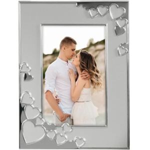 Hama Picture Frame 13 x 18 cm (Photo Frame, Portrait Frame, Portrait Format, Landscape Format, for Hanging, Standing, Stand, Picture Size 13 x 18 cm), Silver Hama Picture Frame 13 x 18 cm (Photo Frame, Portrait Frame, Portrait Format, Landscape Format, for Hanging, Standing, Stand, Picture Size 13 x 18 cm), Silver
