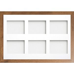 Frame Company Watson Rustic Multi-Aperture Photo Frame with Mount, 30x20 for 8x6 (x6) * Choice of Frame Colour and Mount Design* NEW Frame Company Watson Rustic Multi-Aperture Photo Frame with Mount, 30x20 for 8x6 (x6) * Choice of Frame Colour and Mount Design* NEW
