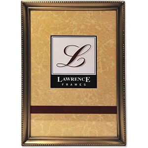 Lawrence Frames Bead Border Design, 8x12, Satin Gold Lawrence Frames Bead Border Design, 8x12, Satin Gold