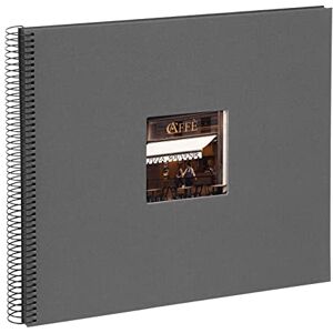 Goldbuch Bella Vista 25 425 Spiral Album with Picture Cut-Out, Photo Album 35 x 30 x 1.5 cm Spiral Diameter 2.8 cm, Linen Memory Album, 40 Black Pages, Photo Book for DIY Design, Grey Goldbuch Bella Vista 25 425 Spiral Album with Picture Cut-Out, Photo Album 35 x 30 x 1.5 cm Spiral Diameter 2.8 cm, Linen Memory Album, 40 Black Pages, Photo Book for DIY Design, Grey