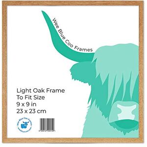 Wee Blue Coo 9x9 Light Oak Wooden Picture Frame 9 x 9 Inch (22.86 x 22.86cm) Picture Framing Glass Photo Frame Wee Blue Coo 9x9 Light Oak Wooden Picture Frame 9 x 9 Inch (22.86 x 22.86cm) Picture Framing Glass Photo Frame