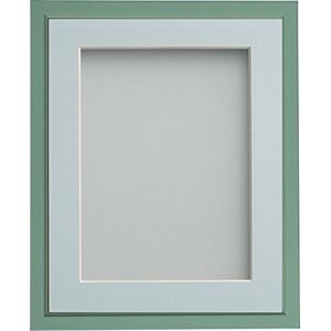 Frame Company Drayton Range 12x10-inch Green Picture Photo Frame with Light Blue Mount For Image Size 8x6-inch Frame Company Drayton Range 12x10-inch Green Picture Photo Frame with Light Blue Mount For Image Size 8x6-inch