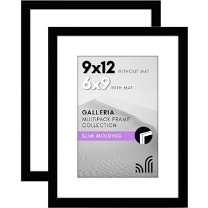 Americanflat 9x12 Picture Frame Set Polished Plexiglass Use as 6x9 or 9x12 Galleria Collection Black Americanflat 9x12 Picture Frame Set Polished Plexiglass Use as 6x9 or 9x12 Galleria Collection Black