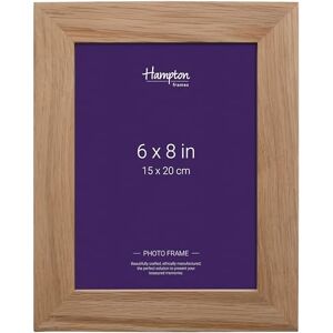 Hampton Frames Photo Frame, NEW ENGLAND Model, 6x8 Inch (15x20cm), Solid Oak Wood Wall Mount or Freestanding, Glass Front, Bridle Joint Classic Picture Display for Home Decor Hampton Frames Photo Frame, NEW ENGLAND Model, 6x8 Inch (15x20cm), Solid Oak Wood Wall Mount or Freestanding, Glass Front, Bridle Joint Classic Picture Display for Home Decor