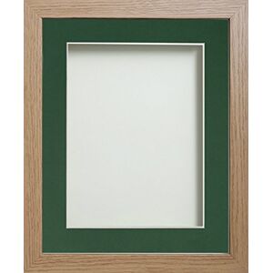Frame Company Allington Beech Photo Frame with Bottle Green Mount, 8x6 for 5x3 inch, fitted with perspex Frame Company Allington Beech Photo Frame with Bottle Green Mount, 8x6 for 5x3 inch, fitted with perspex