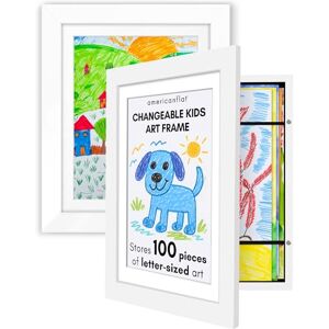 Americanflat A4 Kids Artwork Display Frame in White Use as 25.5x32 cm Kids Art Frame without Mount Front Opening Childrens Artwork Display Holds 100 Pieces Set of 2 Americanflat A4 Kids Artwork Display Frame in White Use as 25.5x32 cm Kids Art Frame without Mount Front Opening Childrens Artwork Display Holds 100 Pieces Set of 2