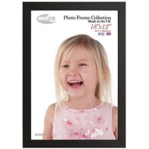 INOV8 British Made Real Wood Picture/Photo Frame 18x12" Inch(45x30cm) Auckland 20mm Pine Black INOV8 British Made Real Wood Picture/Photo Frame 18x12" Inch(45x30cm) Auckland 20mm Pine Black