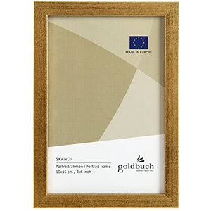 Goldbuch Skandi Picture Frame 10 x 15 cm, Single Frame Made of Real Wood, Portrait Frame for Standing, Wooden Frame with Wall Mount, Photo Frame, Gold Frame Goldbuch Skandi Picture Frame 10 x 15 cm, Single Frame Made of Real Wood, Portrait Frame for Standing, Wooden Frame with Wall Mount, Photo Frame, Gold Frame