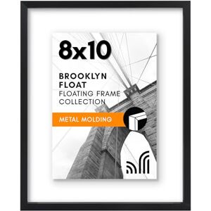 Americanflat Aluminum 8x10 Floating Picture Frame with Shatter-Resistant Glass Use as 5x7 Picture Frame or Display 8x10 Photo Signature Float Collection Photo Frames for Wall Display Black Americanflat Aluminum 8x10 Floating Picture Frame with Shatter-Resistant Glass Use as 5x7 Picture Frame or Display 8x10 Photo Signature Float Collection Photo Frames for Wall Display Black