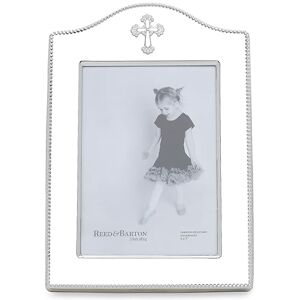 Reed And Barton Reed & Barton Abbey Cross Silverplate 5" X 7" Frame, Silver-plated, Metallic, 1.4 LB Reed And Barton Reed & Barton Abbey Cross Silverplate 5" X 7" Frame, Silver-plated, Metallic, 1.4 LB