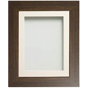 Frame Company Watson Brown Picture Photo Frame fitted with Perspex, 12x10 inch with Ivory Mount for image size 7x5 inch Frame Company Watson Brown Picture Photo Frame fitted with Perspex, 12x10 inch with Ivory Mount for image size 7x5 inch