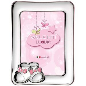 Valenti&Co - baby frame "shoes" silver laminate int. size 9x13cm COD: 73104 3LRA